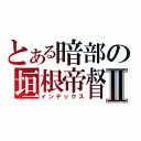 とある暗部の垣根帝督Ⅱ（インデックス）