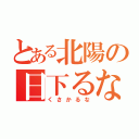 とある北陽の日下るな（くさかるな）