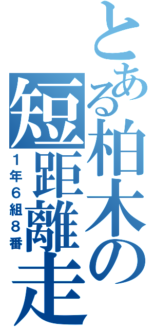 とある柏木の短距離走Ⅱ（１年６組８番）