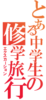 とある中学生の修学旅行（エクスカーション）