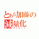 とある加藤の減量化（ダイエット）