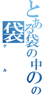 とある袋の中のの袋（ゲル）