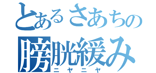 とあるさあちの膀胱緩み（ニヤニヤ）