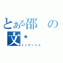 とある邵の文丽（インデックス）