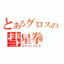 とあるグロスの彗星拳（コメットパンチ）