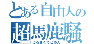 とある自由人の超馬鹿騒ぎ枠（うるさくてごめん）