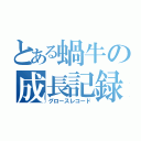 とある蝸牛の成長記録（グロースレコード）