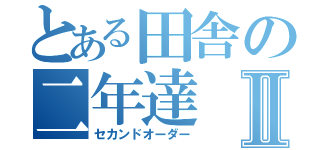 とある田舎の二年達Ⅱ（セカンドオーダー）