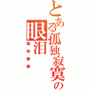 とある孤独寂寞の眼泪Ⅱ（獨特傑傑）