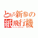 とある新参の紙飛行機（ペーパーグライダー）