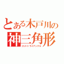 とある木戸川の神三角形（ゴットトライアングル）