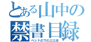 とある山中の禁書目録（ベッドの下のエロ本）