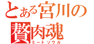 とある宮川の贅肉魂（ミートソウル）