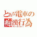 とある電車の痴漢行為（ダメ！ぜったい！）