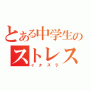 とある中学生のストレス解消（イタズラ）