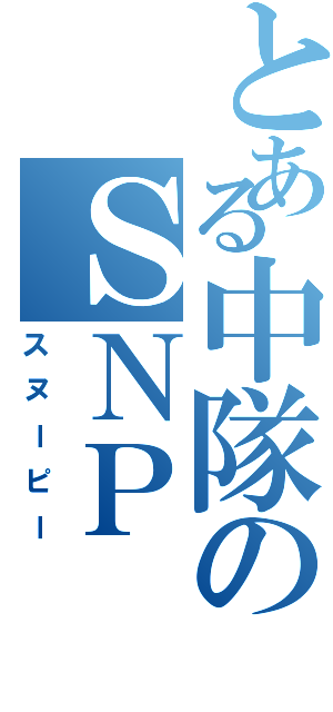 とある中隊のＳＮＰ（スヌーピー）