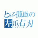 とある孤傲の左爪右刃（インデックス）