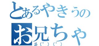 とあるやきうのお兄ちゃん（彡（°）（°））