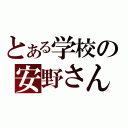 とある学校の安野さん（）