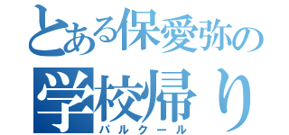 とある保愛弥の学校帰り（パルクール）