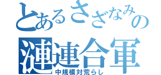 とあるさざなみの漣連合軍（中規模対荒らし）