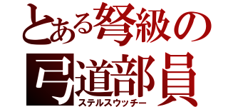 とある弩級の弓道部員（ステルスウッチー）