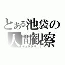 とある池袋の人間観察（デュラララ！！）