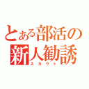 とある部活の新人勧誘（スカウト）