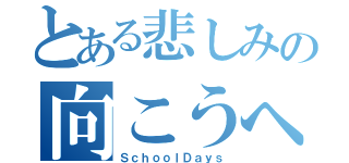 とある悲しみの向こうへ（ＳｃｈｏｏｌＤａｙｓ）