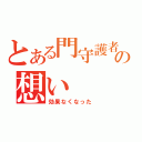 とある門守護者の想い（効果なくなった）