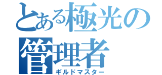 とある極光の管理者（ギルドマスター）