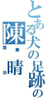 とある犬の足跡の陳芷晴（護法）