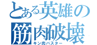 とある英雄の筋肉破壊（キン肉バスター）