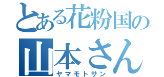 とある花粉国の山本さん（ヤマモトサン）