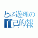 とある遊理の自己的報告（ブログ）