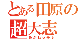 とある田原の超大志（めがねっ子♪）