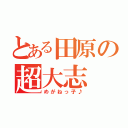 とある田原の超大志（めがねっ子♪）