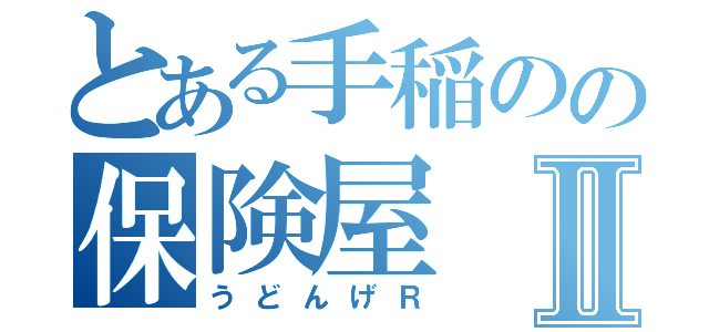 とある手稲のの保険屋Ⅱ（うどんげＲ）