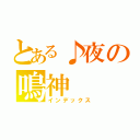 とある♪夜の鳴神（インデックス）