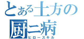 とある土方の厨ニ病（ヒロースキル）