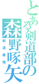 とある剣道部の森野啄矢Ⅱ（剣道最強）