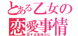 とある乙女の恋愛事情（恋する気持ちに）