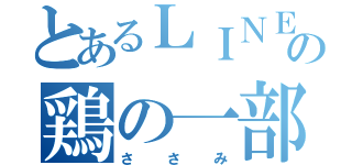 とあるＬＩＮＥの鶏の一部（ささみ）