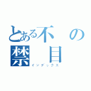 とある不願の禁書目録（インデックス）