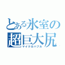 とある氷室の超巨大尻（マイクロバブル）