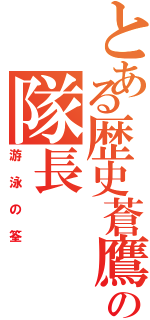 とある歴史蒼鷹の隊長（游泳の筌）