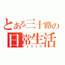 とある三十路の日常生活（デイライフ）