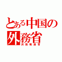 とある中国の外務省（洪磊報道官）