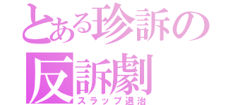 とある珍訴の反訴劇（スラップ退治）