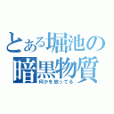 とある堀池の暗黒物質（何かを放ってる）